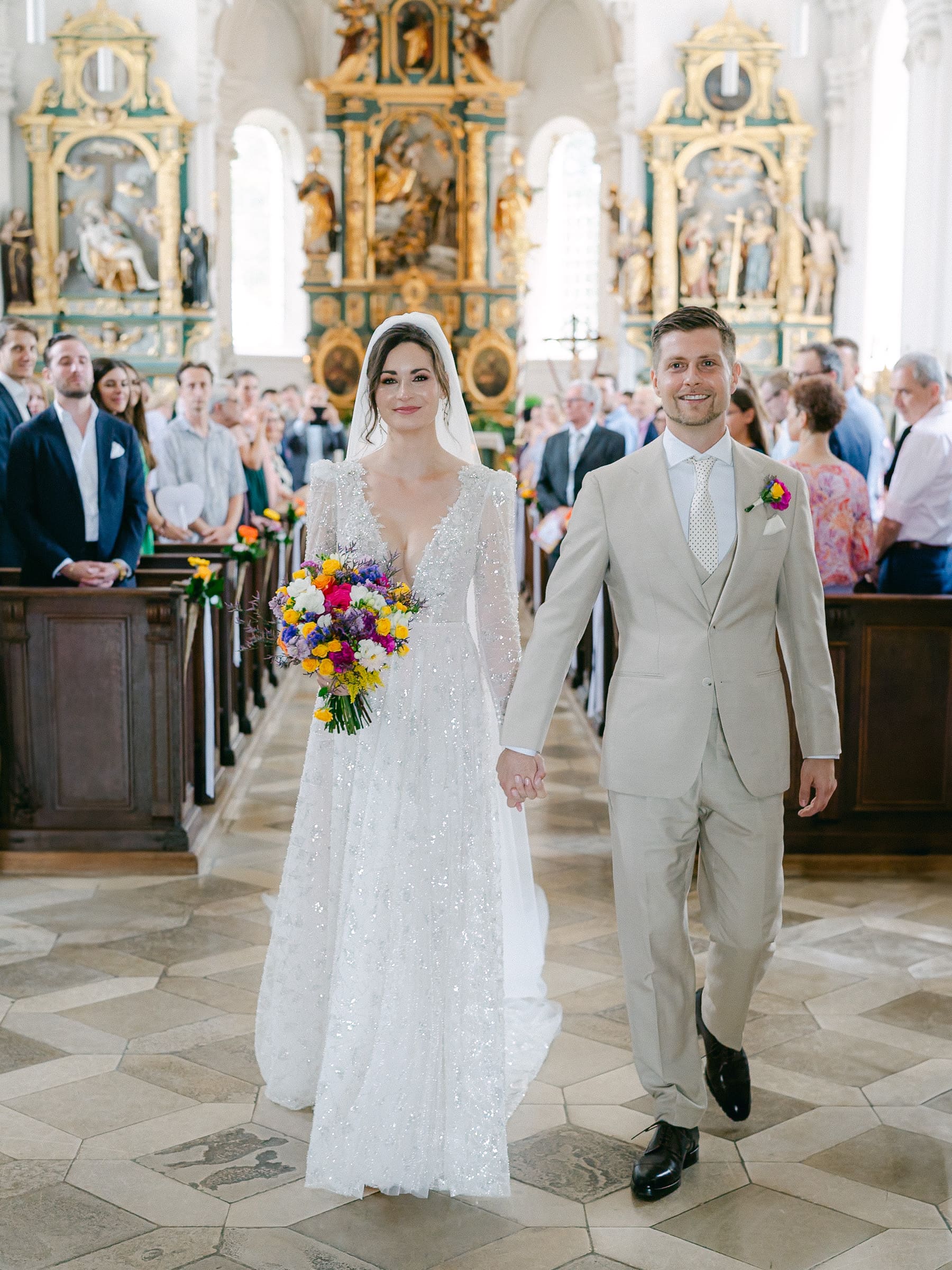 Kirche Auszug Hochzeit