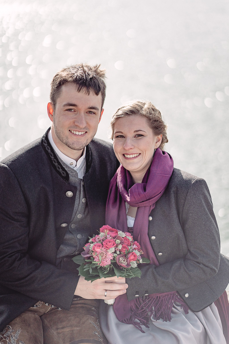 Hochzeitsfoto Natur unter Bäumen