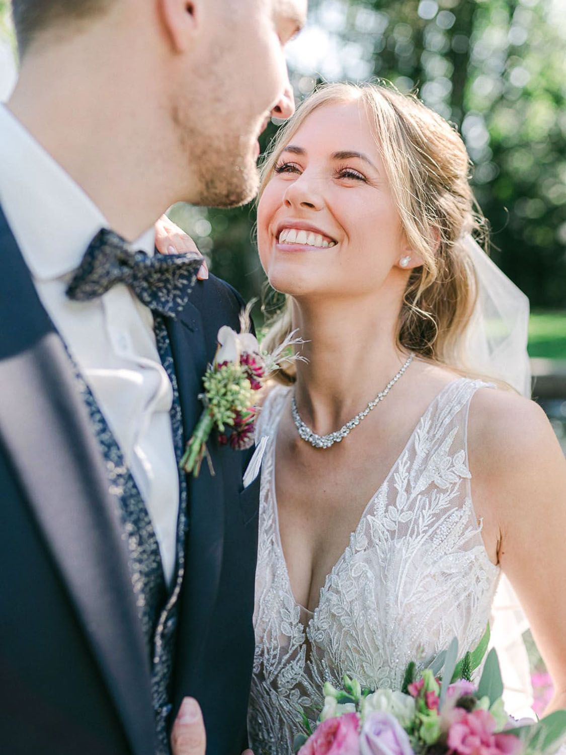 Hochzeitsfoto Nahaufnahme Brautpaar