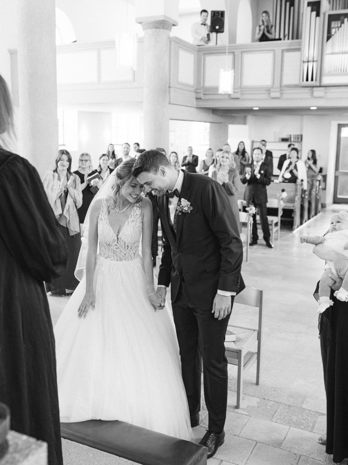 Brautpaar bei kirchliche Hochzeit